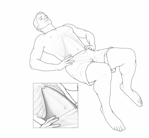 Engaging the transversus abdominis muscle